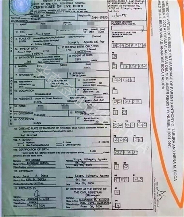 菲籍出生證需要什么材料(有哪些用)