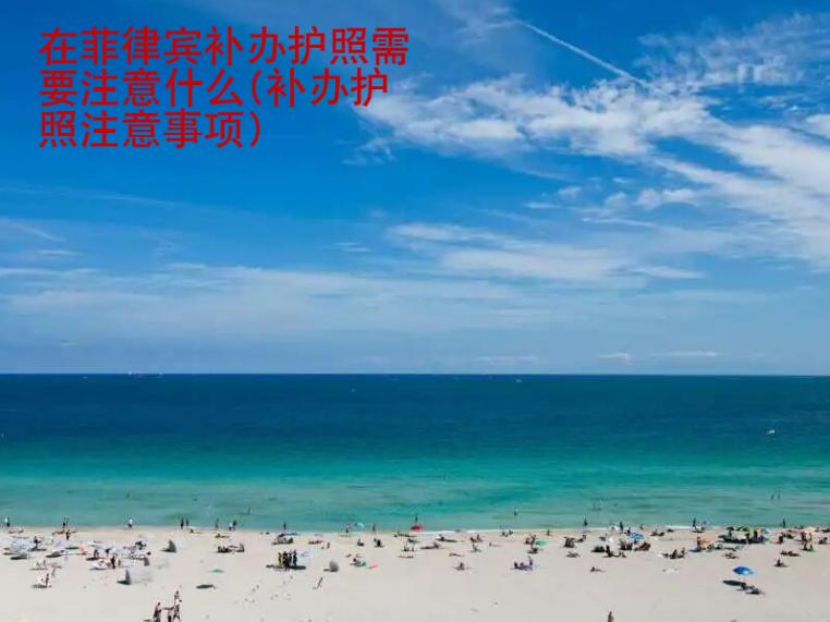 在菲律賓補(bǔ)辦護(hù)照需要注意什么(補(bǔ)辦護(hù)照注意事項(xiàng))