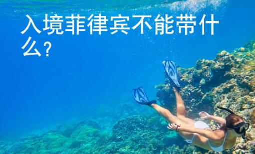 入境菲律賓不<strong>能帶</strong>什么