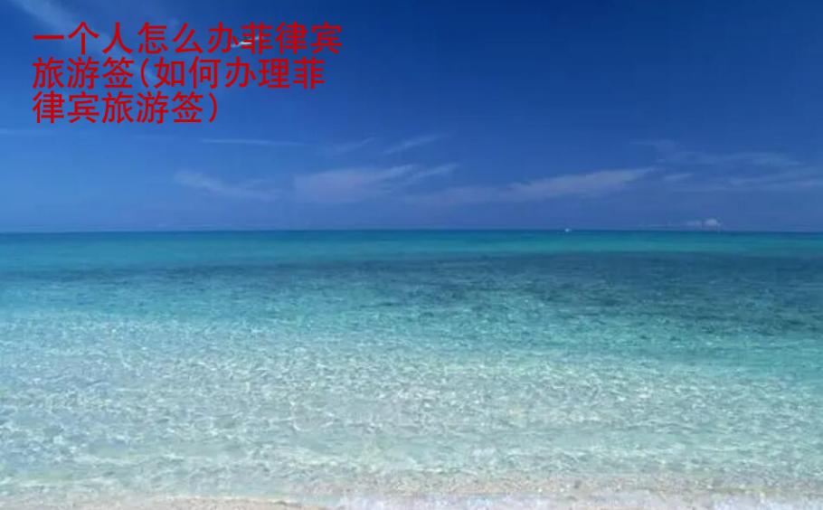 一個人怎么辦<strong>菲律賓</strong>旅游簽(如何辦理菲律賓旅游簽)