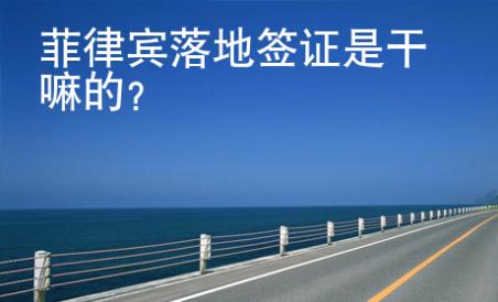<strong>菲律賓</strong>落地簽證是干嘛的