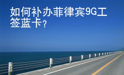 <strong></strong>如何補辦菲律賓9G工簽藍卡