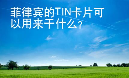 菲律賓的TIN卡片可以用來(lái)干什么