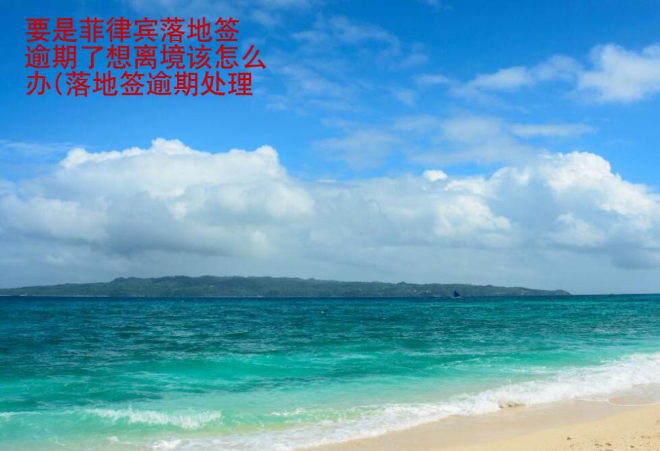 要是菲律賓落地簽逾期了想離境該怎么辦(落地簽逾期處理情況)