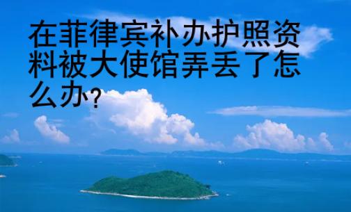在菲律賓補(bǔ)辦護(hù)照資料被大<strong>使館</strong>弄丟了怎么辦