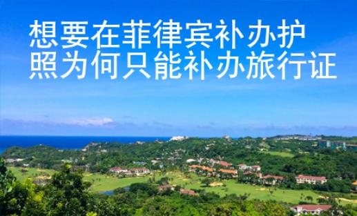 想要在菲律賓補(bǔ)辦護(hù)照為何只<strong>能</strong>補(bǔ)辦旅行證