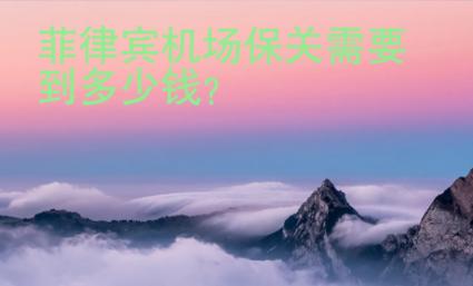 菲律賓機場保關(guān)需要到多少錢