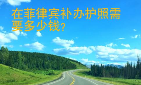 在菲律賓補辦護照需要多少錢
