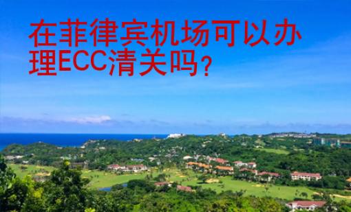 在菲律賓機(jī)場(chǎng)可以辦理ECC清關(guān)嗎