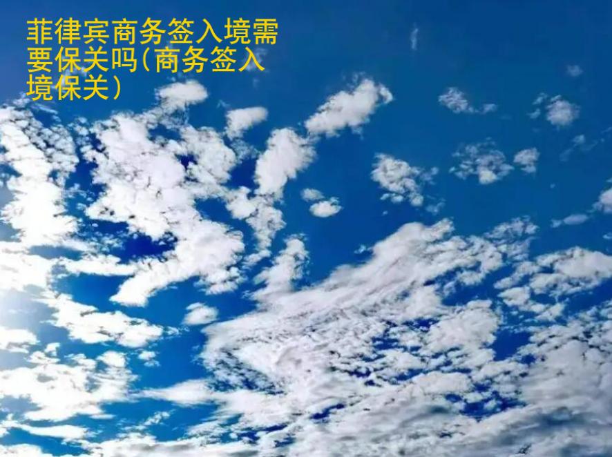 菲律賓商務(wù)簽入境<strong>需要</strong>保關(guān)嗎(商務(wù)簽入境保關(guān))