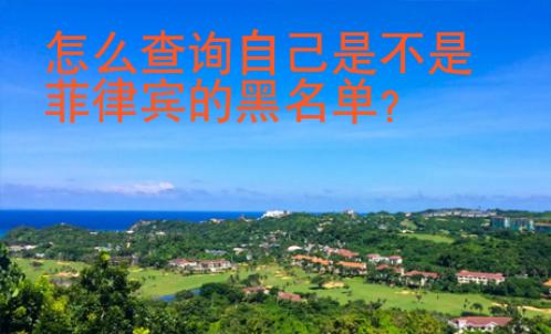 <strong>怎么</strong>查詢自己是不是菲律賓的黑名單