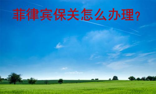 菲律賓保關(guān)<strong>怎么</strong>辦理